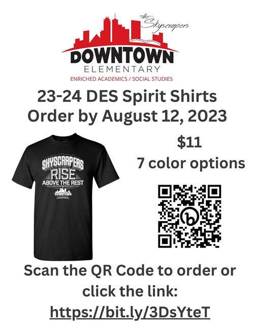 2023-2024 DES Spirit Shirt Link